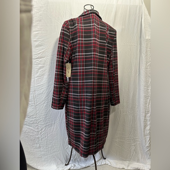RD Style Plaid or Tartan Long Jacket - Picture 2 of 12
